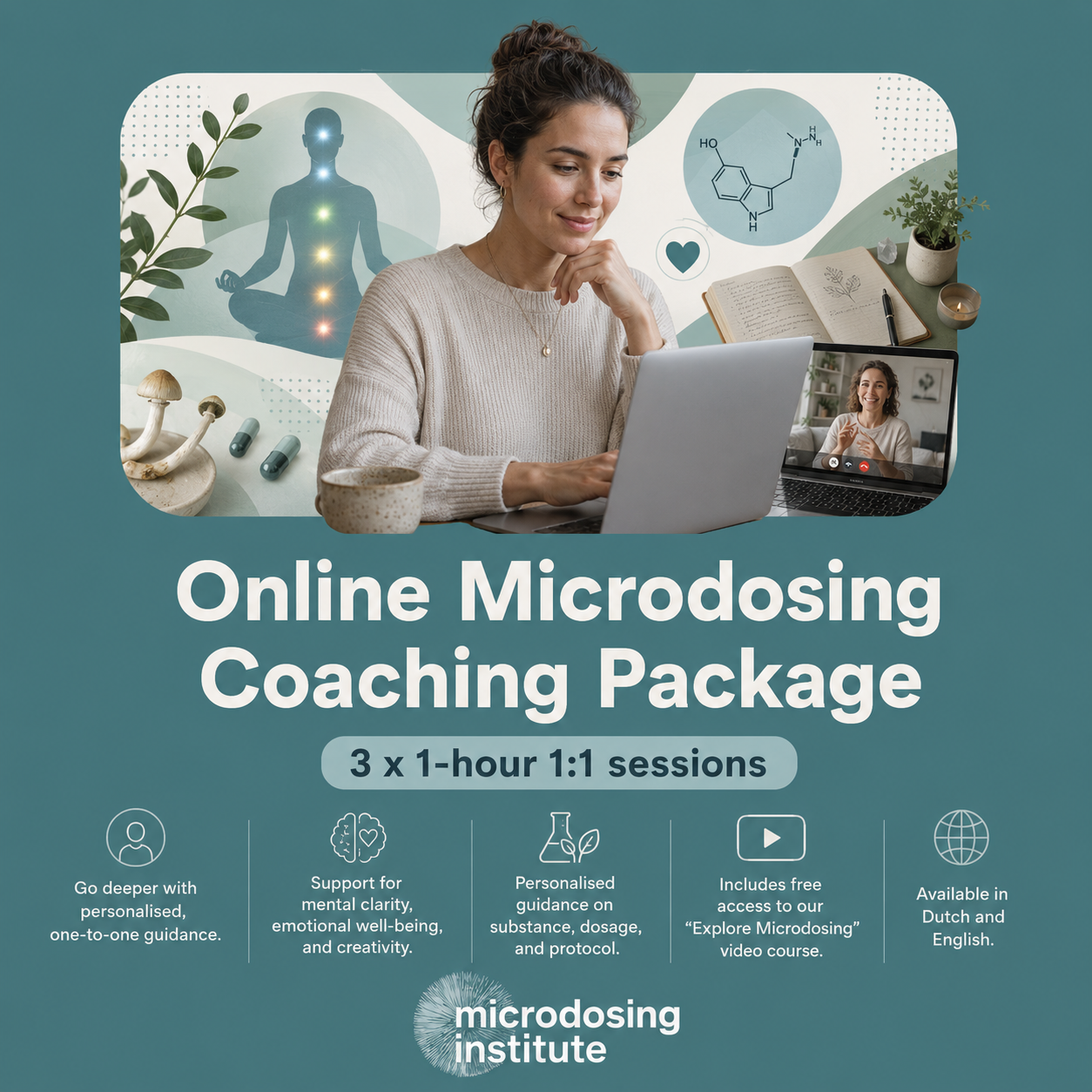 Online Microdosing coachingpakket (3x 1 uur)